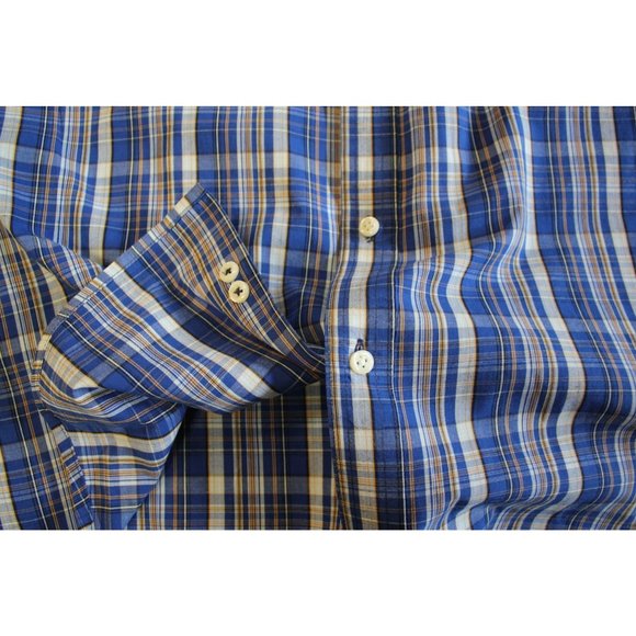 Sonoma /Polo short sleeved /(Size M) /Blue, yellow and White Stripes/ 100% Cotto - Picture 8 of 12
